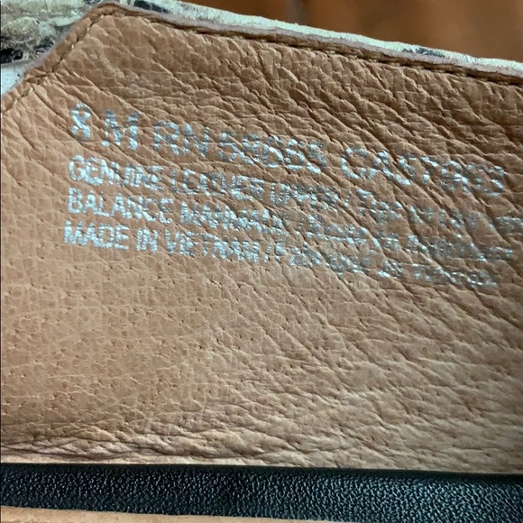 Halogen snakeskin slip on flats - Picture 4 of 4